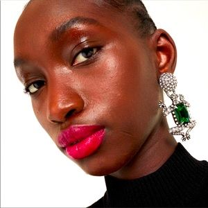 Iris Apfel X H&M limited edition dangle frog earrings